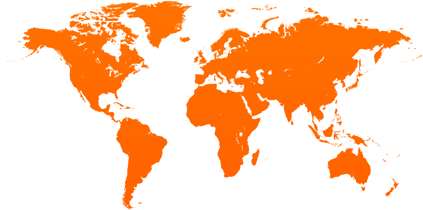 world map - global network coverage